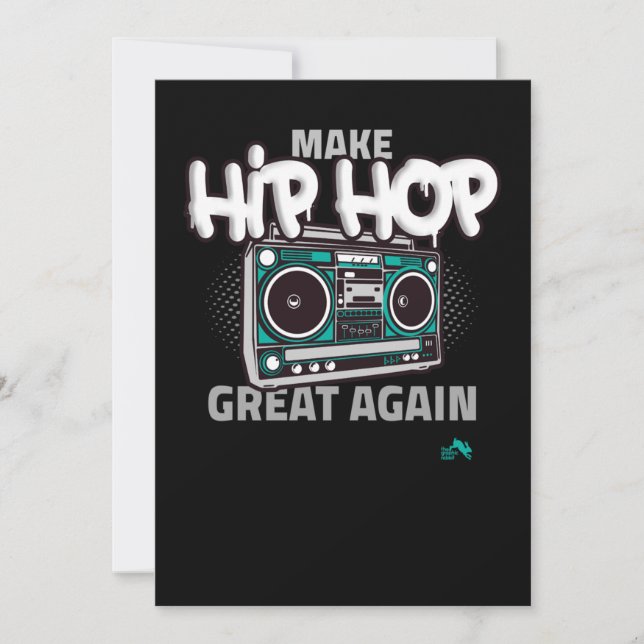 Hip Hop Gift | Make Hip Hop Great Again Holiday Card (Front)