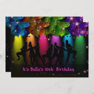 Hip Hop Girl Birthday Custom Invitation