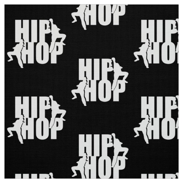 Hip Hop Girls Design Fabric (Swatch)