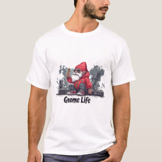 Hip Hop Gnome Illustration - Gnome Life T-Shirt