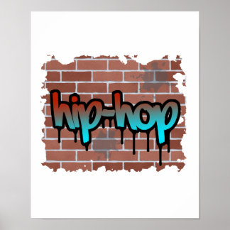 hip hop graffiti design poster
