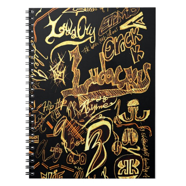 Hip Hop Graffiti Notebook (Front)