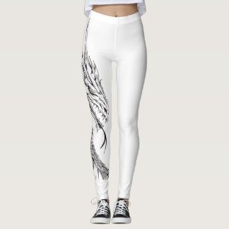 Hip Hop Graphic Leggings - Dragon