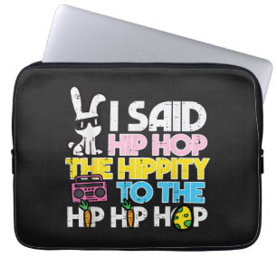 Hip Hop Hippity Easter Bunny Laptop Sleeve
