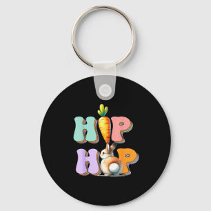Hip Hop Hippity Funny Easter Bunny Boys Girls Kids Key Ring