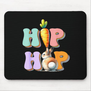Hip Hop Hippity Funny Easter Bunny Boys Girls Kids Mouse Pad