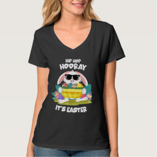 Hip Hop Hooray Easter Bunny Egg Hunt Happy Spring T-Shirt