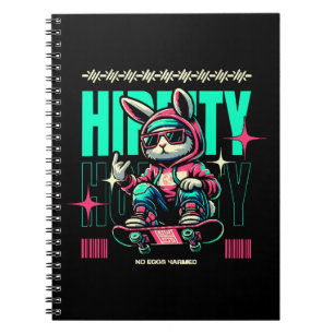 Hip-Hop Hoppity - Skater Bunny Easter Notebook