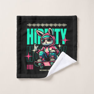 Hip-Hop Hoppity - Skater Bunny Easter Wash Cloth