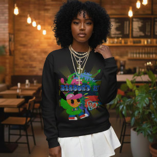 Hip Hop Inspired Blessed Up Christian Art Sweatshirt