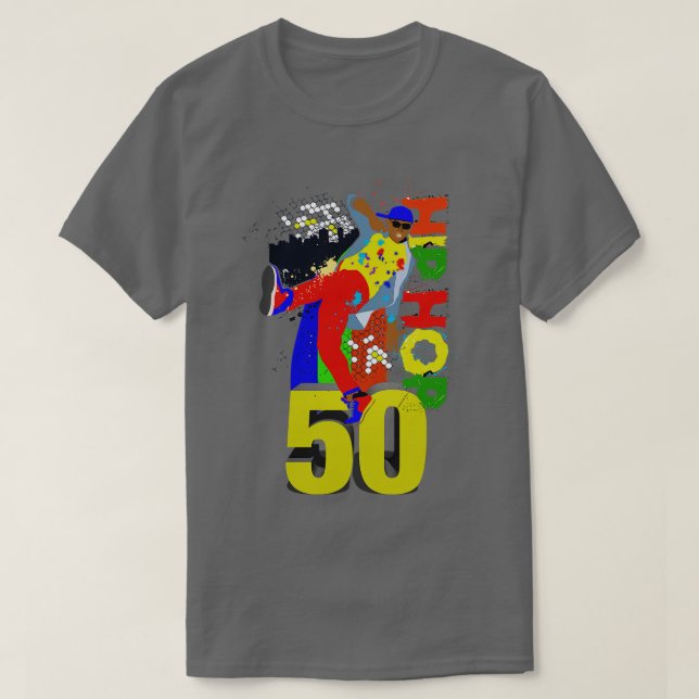 Hip Hop is 50 Breakdancing T-Shirt (Design Front)