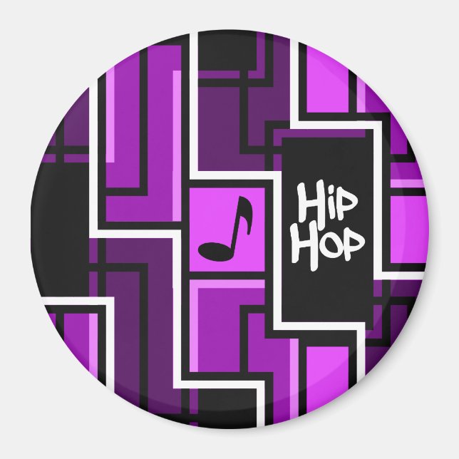 Hip Hop magnet, large Magnet (Front)