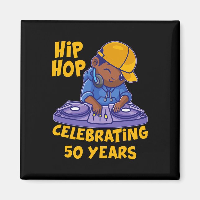 Hip Hop Music 50th Anniversary Black History Dj Da Magnet (Front)