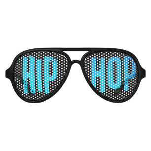 Hip hop music dance blue black shades sunglasse