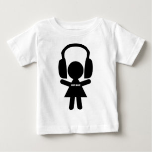 Hip Hop Music, Headphones, Hip-Hop Love Baby T-Shirt