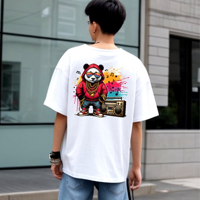 Hip Hop Panda Groove: Hip Hop  T-Shirt (Cool Panda)
