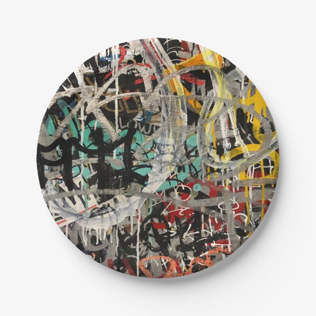 hip hop paper plate (Front)