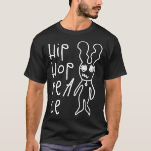 Hip Hop Peace Bunny Rabbit Easter Retro Vintage T-Shirt