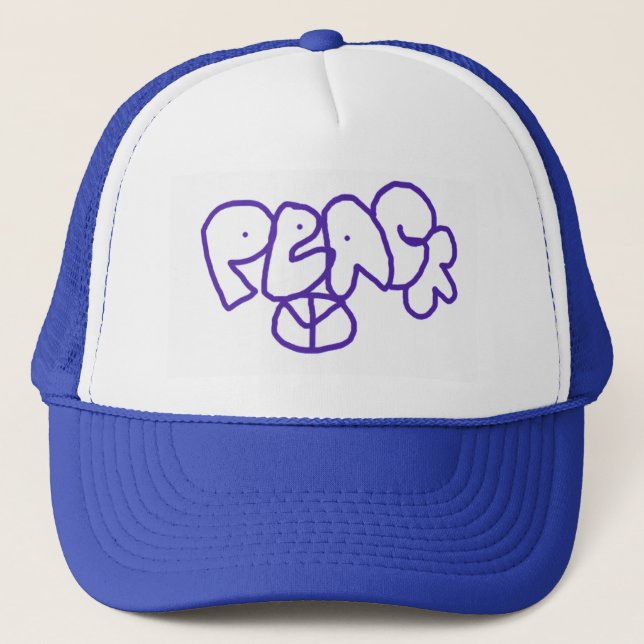 Hip Hop Peace Trucker Hat (Front)