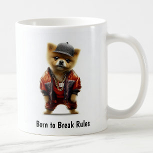 Hip Hop Pomeranian Thug Coffee Mug