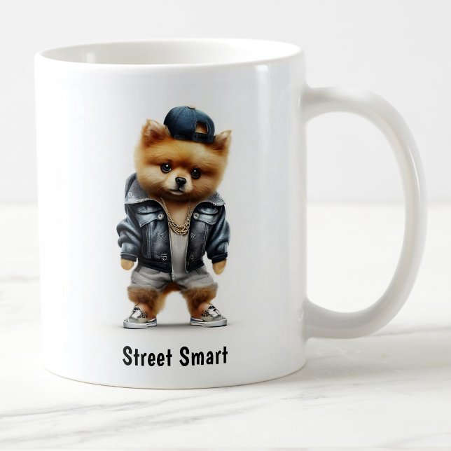 Hip Hop Pomeranian Thug Coffee Mug (Creator Uploaded)