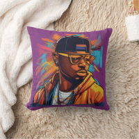 Hip Hop Print - Street Graffiti Art - Cushion