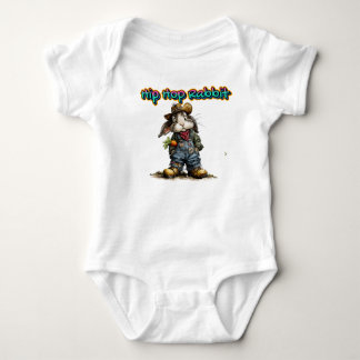 Hip Hop Rabbit  Baby Bodysuit
