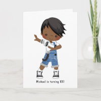 Hip Hop Rap Boy Break Dancer Birthday Party Photo