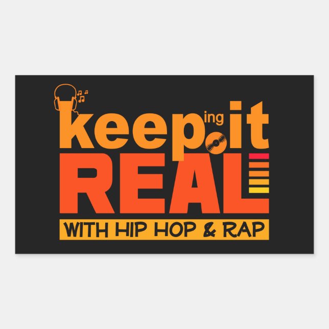 HIP HOP & RAP custom stickers (Front)