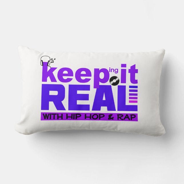 HIP HOP & RAP custom throw pillow (Front)