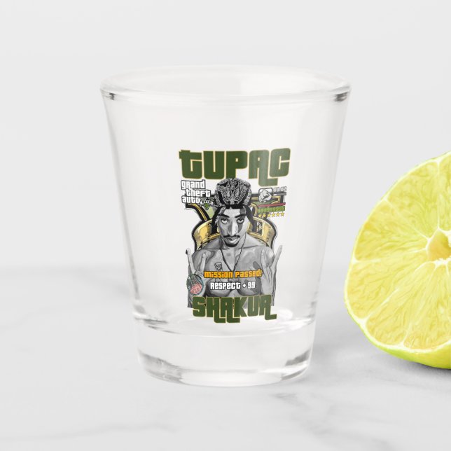 Hip Hop Rapper Shot Glass (Front)