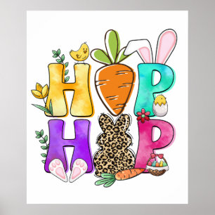 hip hop, retro, vintage poster