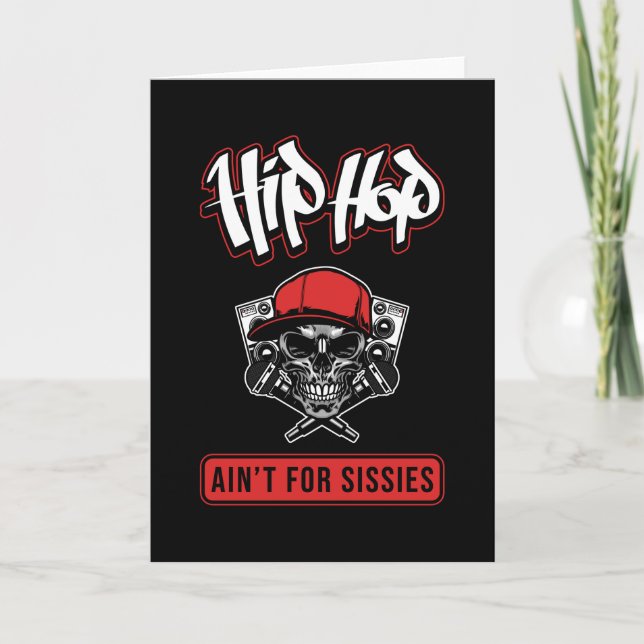 Hip Hop Saying Music Rap Card (Front)