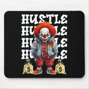 Hip Hop Scary Clown Hustle Money Urbyn Streetwear  Mouse Pad