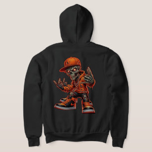 Hip Hop Skeleton Graphic Tee