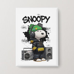 Hip-Hop Snoopy Urban Street Art Illustration