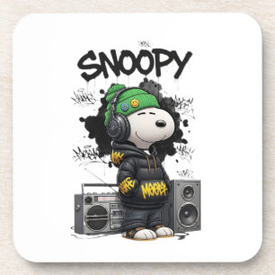 Hip-Hop Snoopy Urban Street Art Illustration Coaster