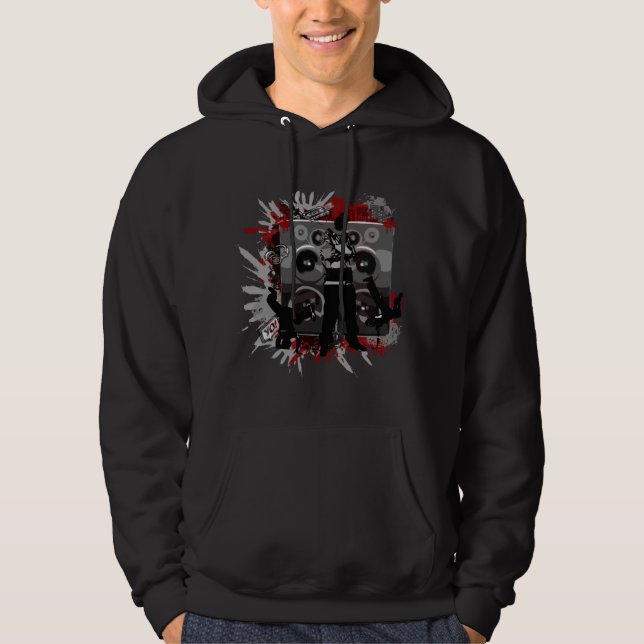 Hip Hop Speakers Hoodie (Front)