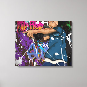 Hip Hop Star Canvas Print
