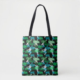Hip Hop Street Arts Pattern Black BG Tote Bag