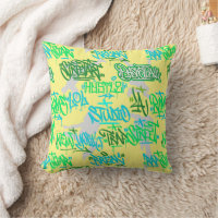 Hip Hop Street Arts Pattern L Yellow BG