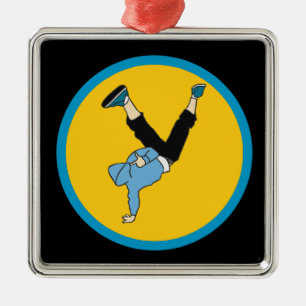Hip Hop street style modern dancer Metal Tree Decoration