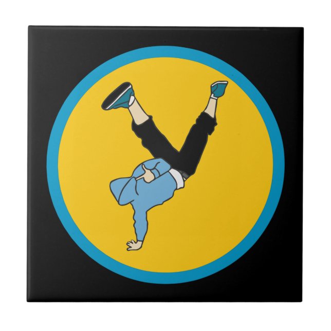 Hip Hop street style modern dancer Tile (Front)