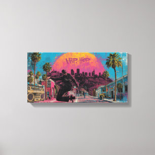 Hip-Hop Sunrise: Downtown LA Vibes Canvas Print
