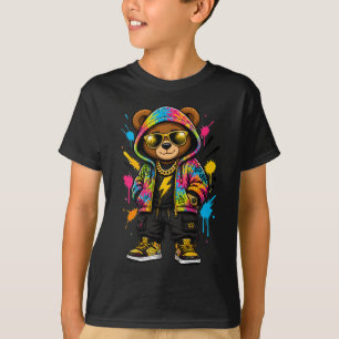 Hip Hop Teddy Bear Shirt Cool Bear T-Shirt