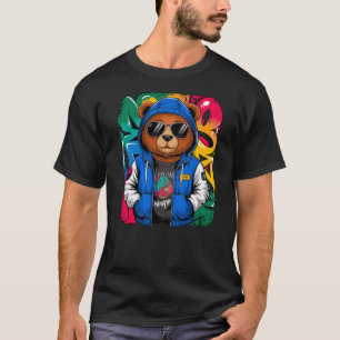 Hip Hop Teddy Bear with Sunglasses Rap Music T-Shirt