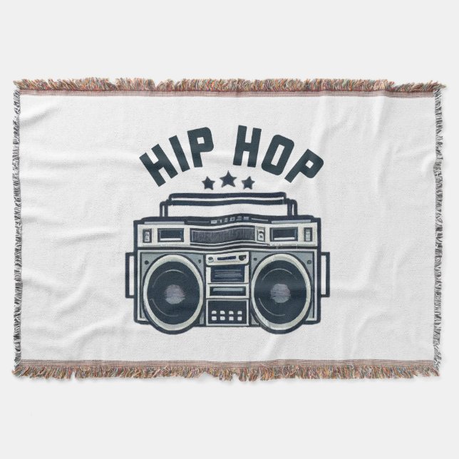 Hip hop throw blanket (Front)