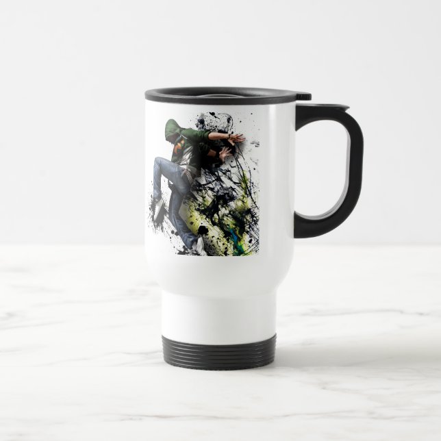 Hip hop to dancer travel mug (Right)