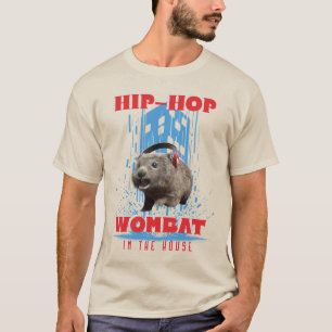 Hip Hop Wombat Funny Music Animal T-Shirt