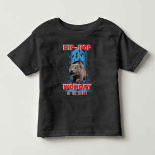 Hip Hop Wombat Funny Music Animal Toddler T-Shirt